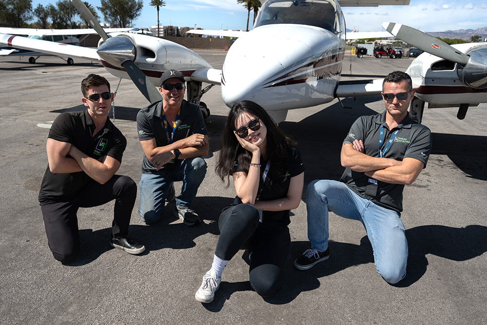 Part of the Vegas Aviation's CFI team